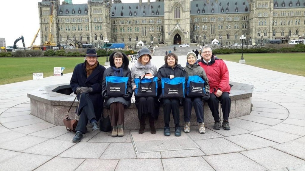 CCL members present at Parliament: From left Ken Johnson, Penny Henderson, Cathy Orlando, Sharon Howarth, Anita Payne and Tom Cullen.