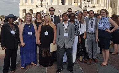 A team of citizens from Arkansas before lobbying on Capitol Hill