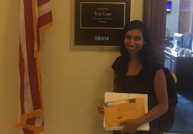 Rozina Kanchwala, CCL envoy, lobbying Congress on climate change