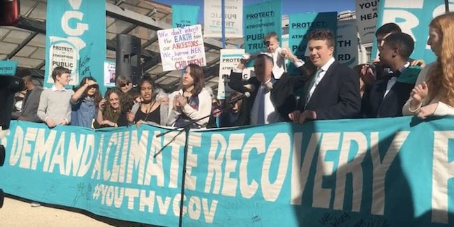 Our Children's Trust plaintiffs December 11 2017