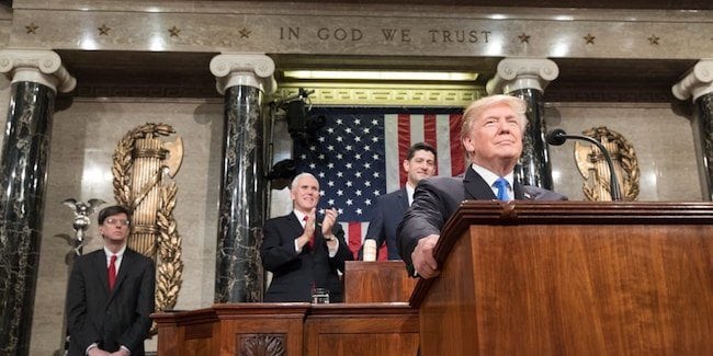 Donald Trump State of the Union 2018 climate change