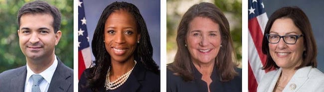 (L-R) Reps. Carlos Curbelo (R-FL), Mia Love (R-UT), Diana DeGette (D-CO) and Suzan DelBene (D-WA)