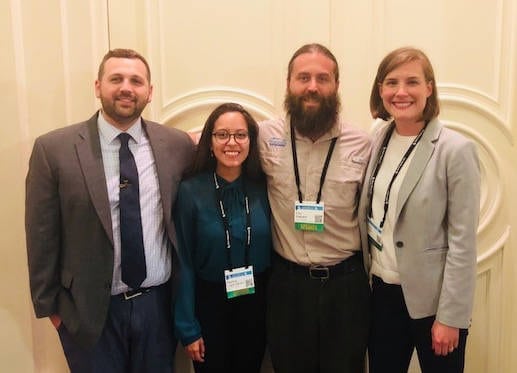(L-R) Eric DesRoberts, Paulina Lopez-Santos, Trey Sherard, Sarah Teeter, panel at CCL conference