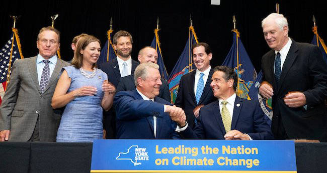 Gov Cuomo climate bill New York