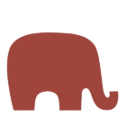 Red elephant icon