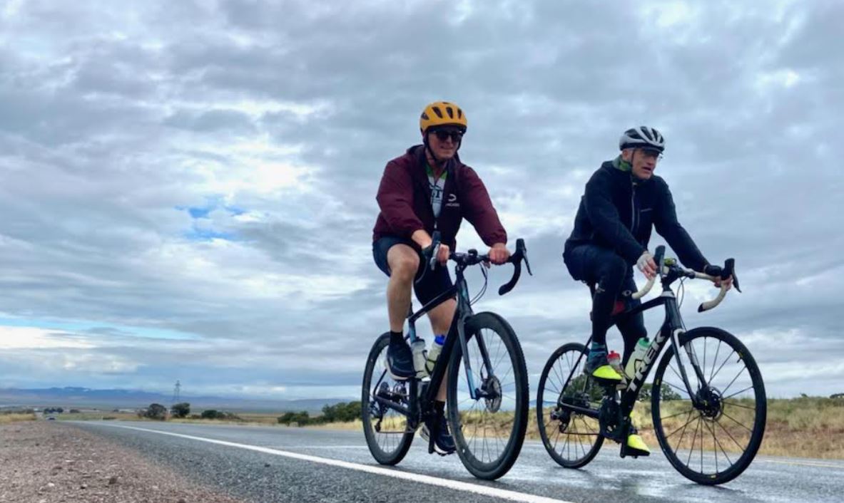 Pedaling for a purpose: Bike tour raises awareness for climate change; BIll Barron and Bob Inglis ride bikes together; price on carbon; carbon price