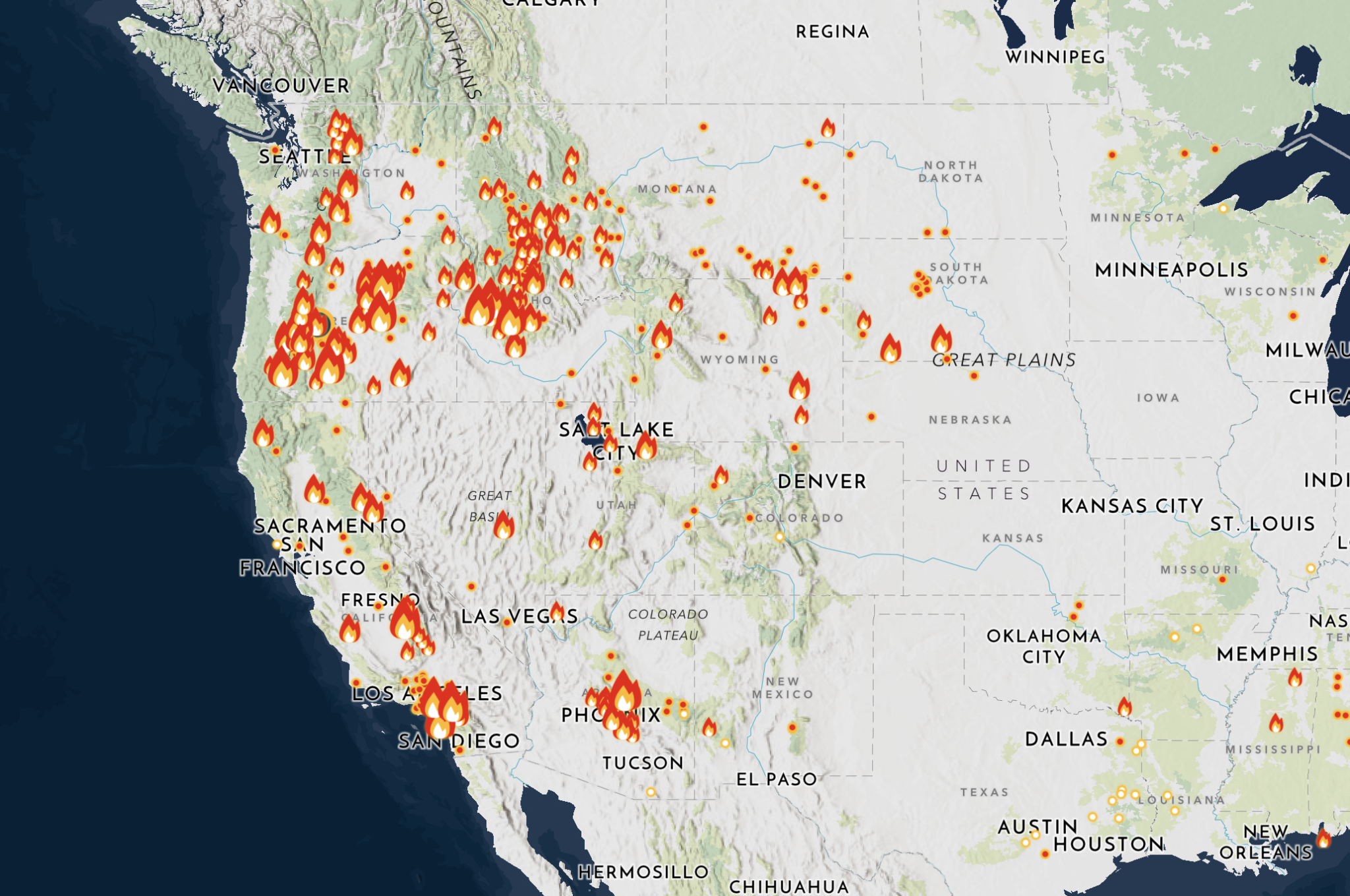 The Fire Rises State Map Why are there so many wildfires? | Citizens' Climate Lobby