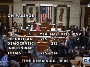Statement on the House passage of budget bill H.R. 1