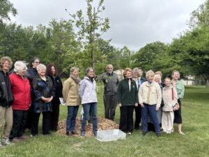 Rooted in our relationships: A tree planting for Senator Stabenow