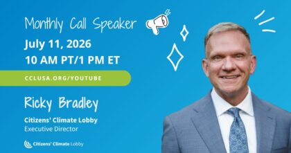 Ricky Bradley, Citizens’ Climate Lobby Executive Director