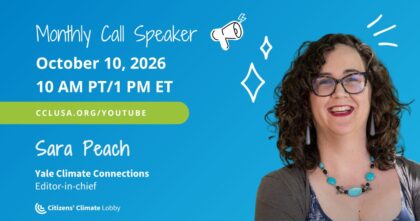 Sara Peach, Yale Climate Connections